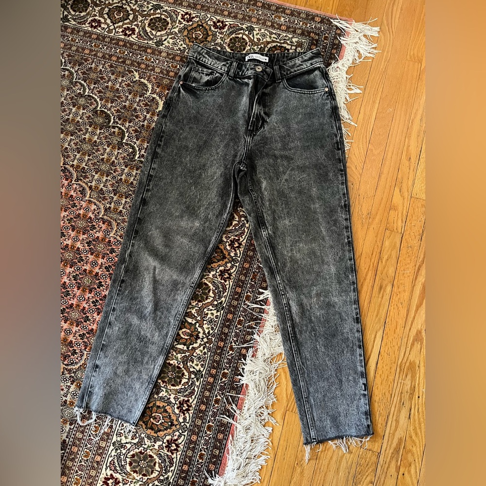 Zara Charcoal Denim Jeans
